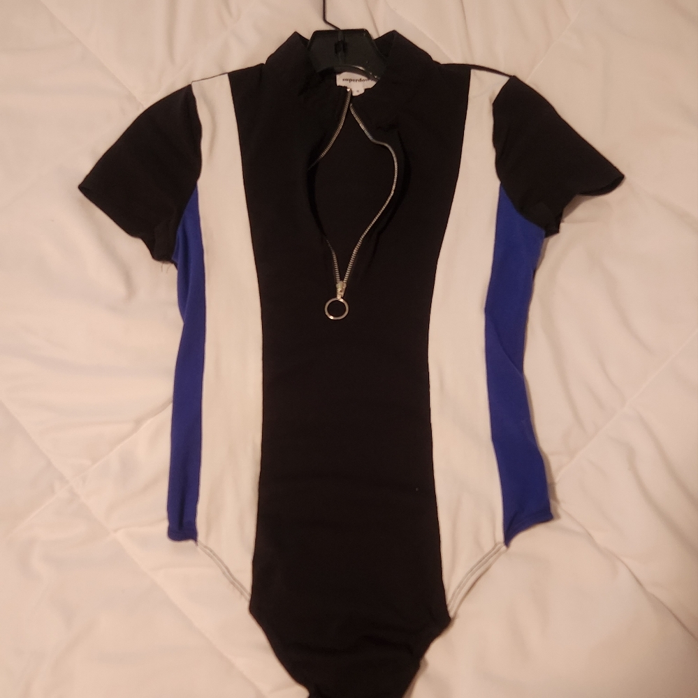 Superdown Colorblock Bodysuit